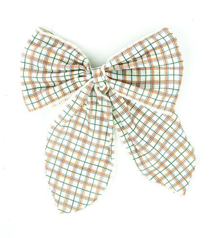 FABLE BOW-MID SIZE - PLAID PATTERN