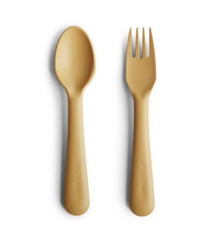 Mushie Fork & Spoon Mustard