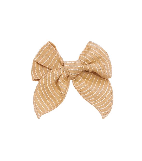 Fable Bow - Stripe Honey Bow