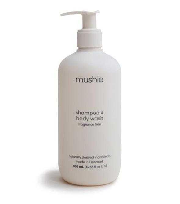Mushie Baby Shampoo & Body Wash Fragrance Free (Cosmos) - 400 ml