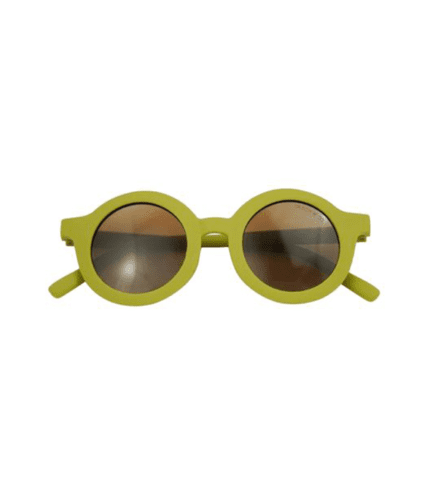 NEW ROUND SUNGLASSES - CHARTREUSE