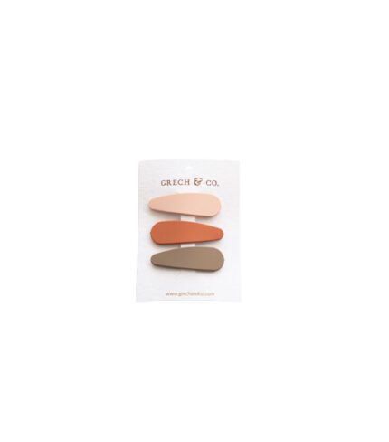 MATTE CLIPS SET OF 3 - STONE, SHELL, RUST