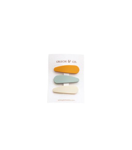 MATTE CLIPS SET OF 3 - GOLDEN, LIGHT BLUE, BUFF