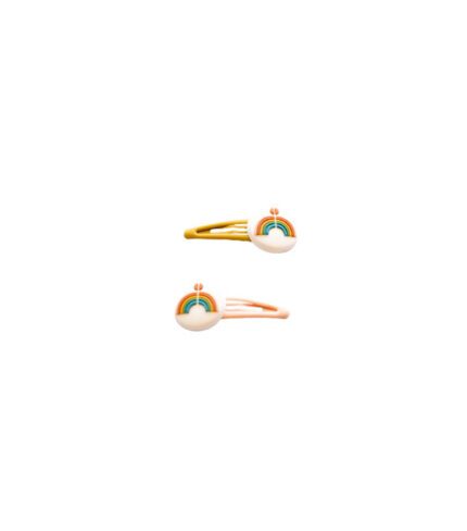 MINIMALIST SNAP CLIPS SET OF 2 - RAINBOW